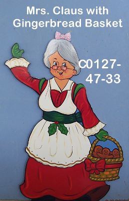 C0127Mrs. Claus with Gingerbread Basket